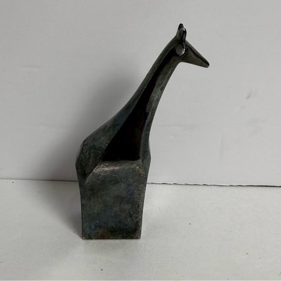 Other - Dansk Designs Giraffe EP Zinc  Paperweight Vintage MCM Dark Tarnished